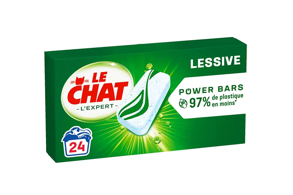 Le Chat Power Bars, permettant de limiter l’utilisation de plastique 